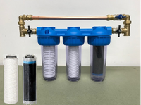 Promopakket Honeywell Triplex Regenwaterfilter FF60 + BYPASS 3/4&quot; + 1 EXTRA fijn- en koolstoffilter