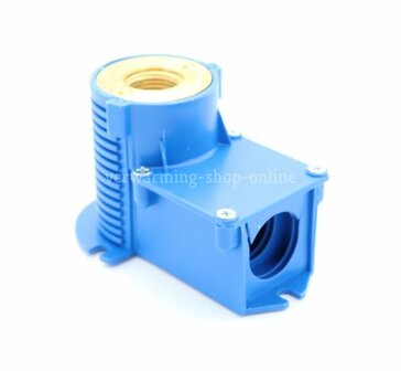 Begetube Voorbouwwanddoos 1/2&quot;F x M24 BLAUW incl Montagebeugel  - 622262052