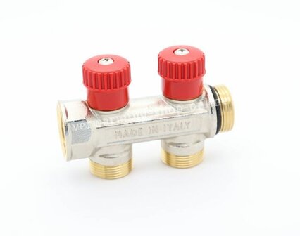 Begetube Collector 3/4&quot; Met 2 Ingebouwde Kraantjes M24 (Rood) - 225071102