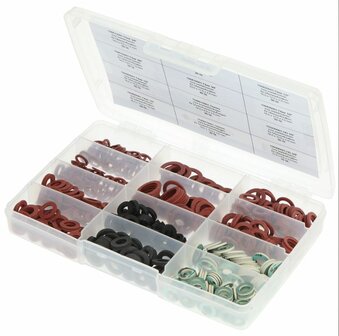 Assortiment Fiber Dichting & Rubber Pakking (550 stuks)