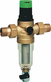 Honeywell Waterfilter FK06 4/4&quot; 100&micro;m met manuele-spoeling en drukverminderaar