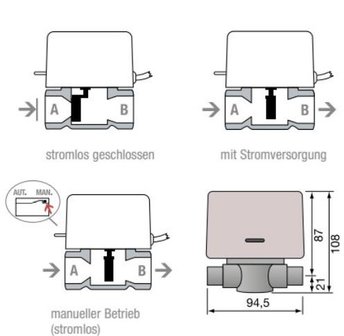 Orkli Zoneventiel 230 volt 4/4&quot; 2-weg (zonder eindeloopcontact)