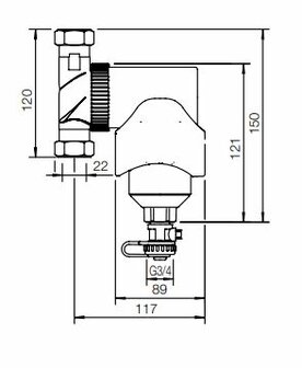 Spirotech Spirotrap MB3 22 COMPACT Vuilafscheider