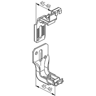 Set Universele ophangconsolen voor radiator met sierrooster