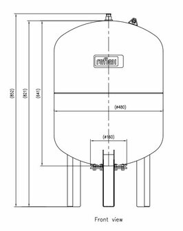 Reflex Expansievat Refix DE 100 liter / 4 bar (Sanitair)