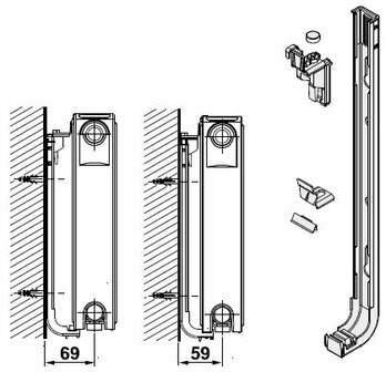 VKM8 UNI T33 Paneelradiator H900 L1600 (5285 Watt)  8-aansluitpunten