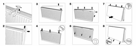 Vlakke Voorplaat &gt; Radiator Maat H900 L600