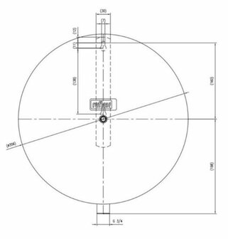 Reflex C Plat Membraanexpansievat 18 l / 1 bar  (CV)