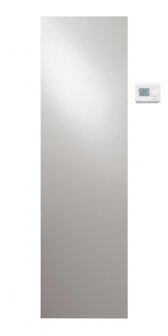 Vasco Electric NIVA-EL Verticale Elektrische Radiator H2020 B620 (1500 Watt) incl RF thermostaat  S600 WITTE FIJN STRUCTUURLAK