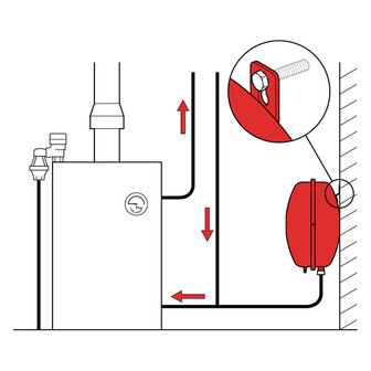 Flamco Flexcon P 18 liter / 1 bar (Verwarming) - 13316