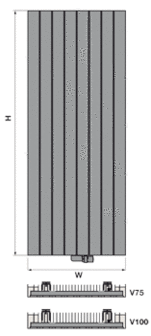 Vasco Zaros V100 H1800 B525 (2049 Watt) - WITTE STRUCTUURLAK S600