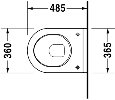 Duravit Starck 3 COMPACT Hang-WC + Softclose Zitting