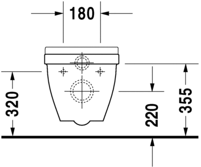 Duravit Starck 3 COMPACT Hang-WC + Softclose Zitting