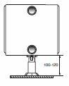 Radson opbouw standconsole voor plintradiator Hoogte 200 mm Type 22/33/44 - 1 stuk
