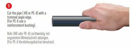 DECA Klemkoppeling T-stuk  32 mm x  1&quot; F  x 32 mm Voor HDPE-Buis