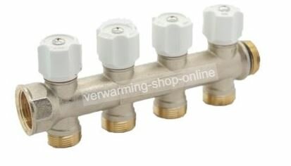 Begetube Collector 3/4&quot; Met 4 Ingebouwde Kraantjes M24 (Wit) - 225071004