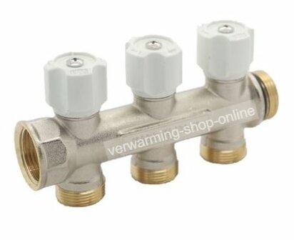 Begetube Collector 3/4&quot; Met 3 Ingebouwde Kraantjes M24 (Wit) - 225071003