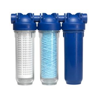 BWT set vervangfilters (2 x fijn + 2 x kool) voor Pluvio 500 ST Regenwaterfilter van na 2015