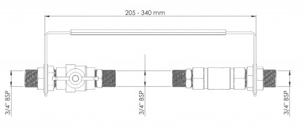 PUGH &amp; CO Micromet Installatiekit voor ANTI KALK TOESTEL 75-150B  SM