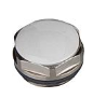 Radiator stop 1/2&quot; met wit afdekplaatje
