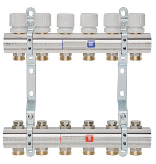 Verwarmings Collector 11 Kringen  Met Ingebouwde Ventielen