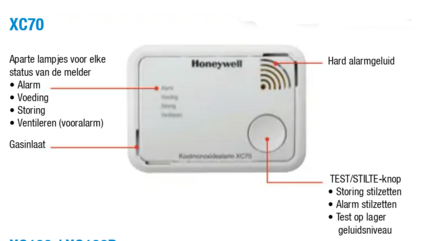 Honeywell Koolmonoxide Melder - XC70