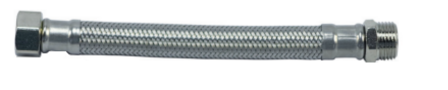 Flexibel Met Inox RVS Omvlechting 4/4&quot;M - 4/4&quot;F - 60 cm