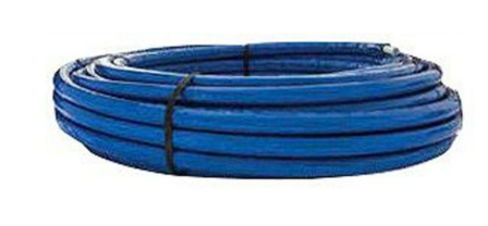 APE meerlagenbuis AluPEx  26/3 mm met blauwe isolatiemantel 10 mm (Rol 50 m Blauw)