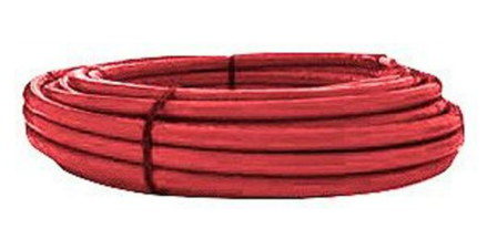 APE meerlagenbuis AluPEx  16/2 mm met rode isolatiemantel 6 mm (Rol 100 m)