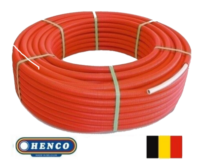 Henco RIXc Buis 16/2 mm (Rol 25 m Rood) 