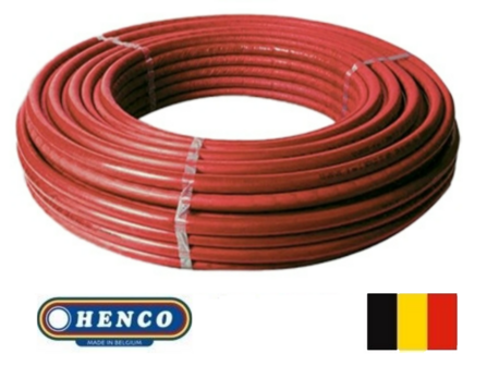 Henco Buis 20/2  RIXc (50 m)  met RODE ISOLATIE mantel 6 mm  50ISO4R20RO