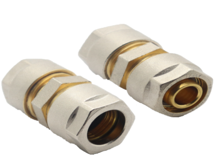 Overgangsmof 15 mm koper/staal x 20/2 mm Alupex schroef / knel koppeling