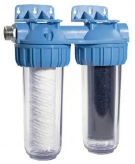 Honeywell Duplex Regenwaterfilter FF40 incl fijn- en koolstofpatroon