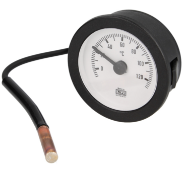 Thermometer Inbouw &oslash; 58 mm met capillair 