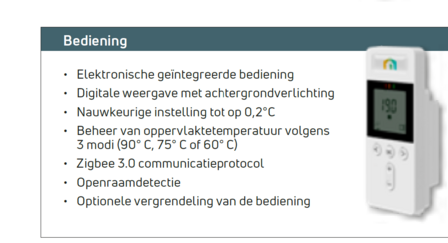 Radson Yali RAMO PLUS  Electric H600 x B1200 (2000 Watt) MET VLAKKE VOORPLAAT MET LIJNMOTIEF  RAL 9016