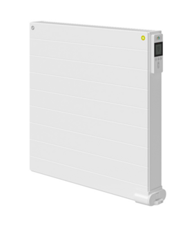 Radson Yali RAMO PLUS  Electric H600 x B1200 (2000 Watt) MET VLAKKE VOORPLAAT MET LIJNMOTIEF  RAL 9016