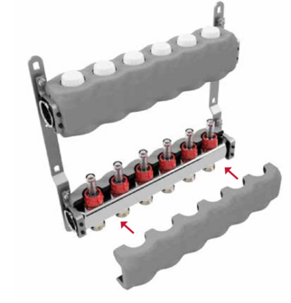 set Isolatieschalen  voor RVS Collector D-floor