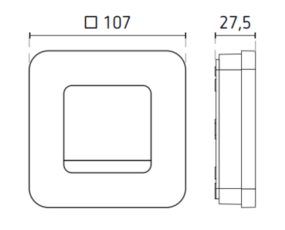 Theben RAM 811 top3 Digitale Ruimtethermostaat op batterijen (2x1,5V)