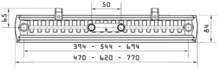 Radson Kos Verticale Radiator T22 H1950 B300 (1103 Watt)  RAL 9016
