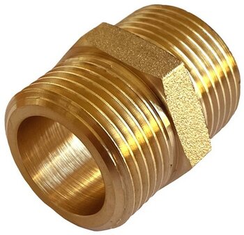 Messing Nippel  3/4&quot; met platte kanten voor Solar flexibel