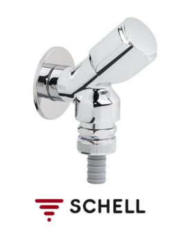 Schell Wasmachinekraan Met Keerklep Kort Model / gekeurd  033920699