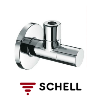 Schell Design Hoekstopkraan Stile + Rozet (Lavabo,WC) 