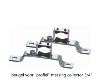 Enkele Collector Beugels 3/4&quot; (Set van 2 stuks voor messing collector)   280000107