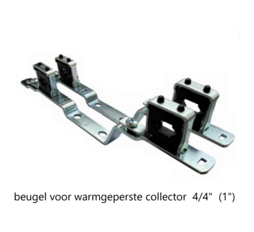 Dubbele Collectorbeugel  4/4&quot; (2 stuks) Voor warmpeperste Collector Met Ingebouwde Kranen  280002210