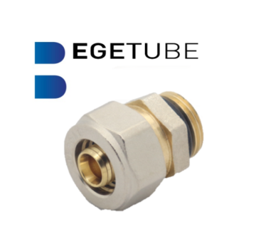 Begetube 1/2&quot;M x 16/2 mm Klemkoppeling (Met O-ring) - 301.010.518