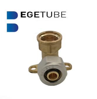 Begetube Muurplaat / Kulas 1/2&quot;F x 16/2 mm Alupex Klemkoppeling