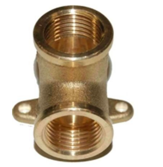 Messing muurplaat / culas 1/2&quot; Vr