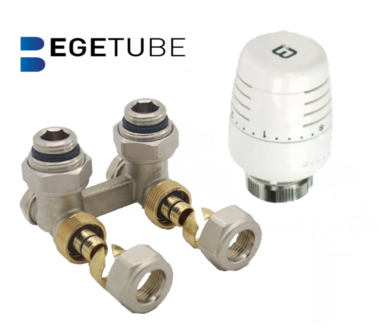 Begetube H-blok Set Haaks  Muuraansluiting 16/2 incl Voeler - 692000001