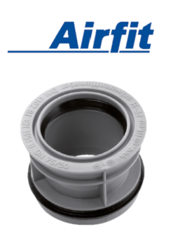 Airfit Verloopstuk Met Rubber MF 75-50 mm (Excentrisch)