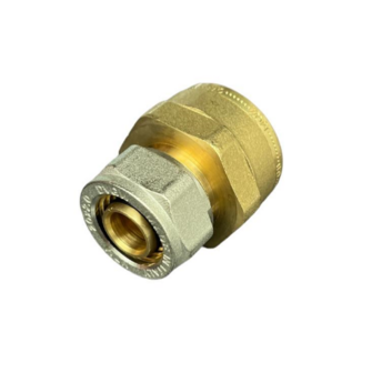 rechte koppeling 4/4&quot; V x 20/2 mm alupex schroef / knel koppeling met vaste insert